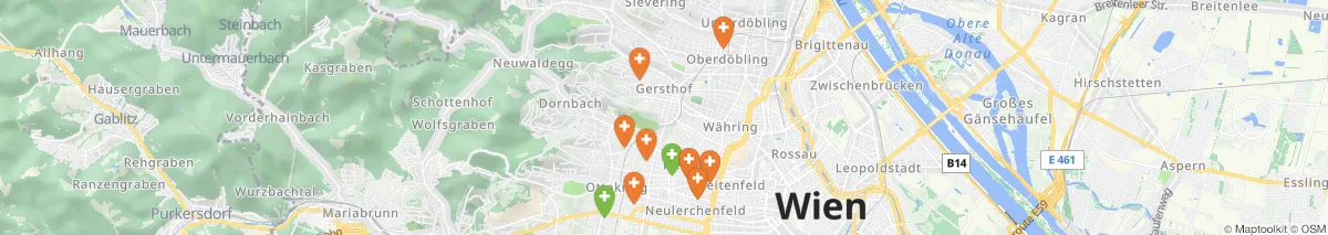 Map view for Pharmacies emergency services nearby Neuwaldegg (Municipality, Wien) (514)